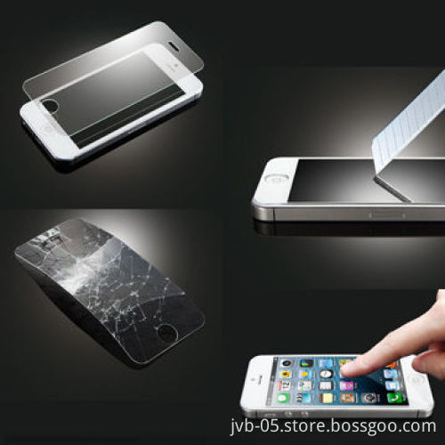 Tempered Glass Screen Guard for iPhone 5C with Anti-shock Protection